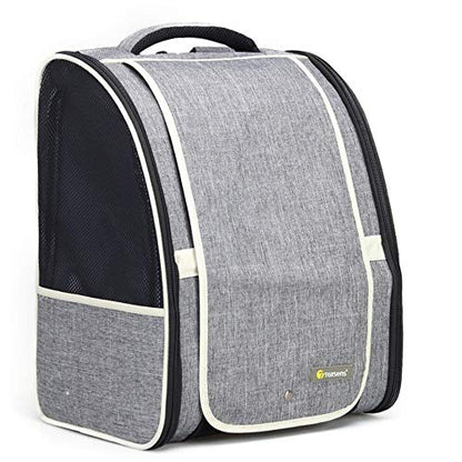 Texsens Innovative Traveler Bubble Backpack Pet Carriers for Cats and Dogs (Black)