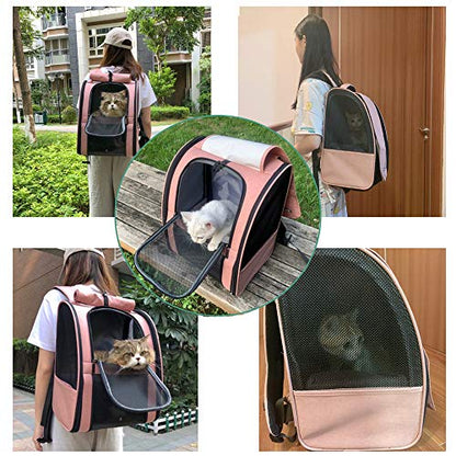 Texsens Innovative Traveler Bubble Backpack Pet Carriers for Cats and Dogs (Black)