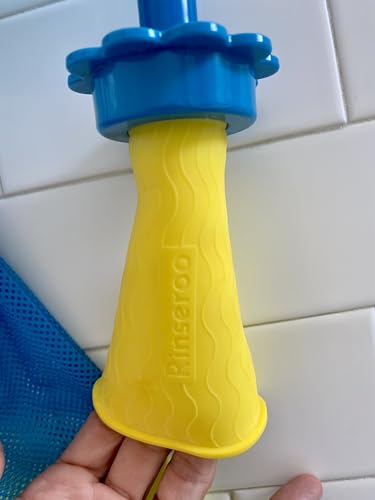 Rinseroo: 5 Foot Slip-on, Handheld Showerhead Attachment Hose for Sink and Shower. No Installation, Detachable Shower Head Sprayer. Fits Faucets Up To 6" Wide. Not For Tubs.