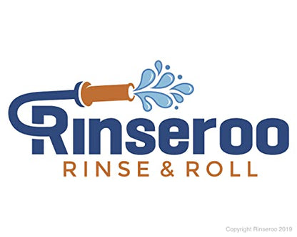Rinseroo: 5 Foot Slip-on, Handheld Showerhead Attachment Hose for Sink and Shower. No Installation, Detachable Shower Head Sprayer. Fits Faucets Up To 6" Wide. Not For Tubs.