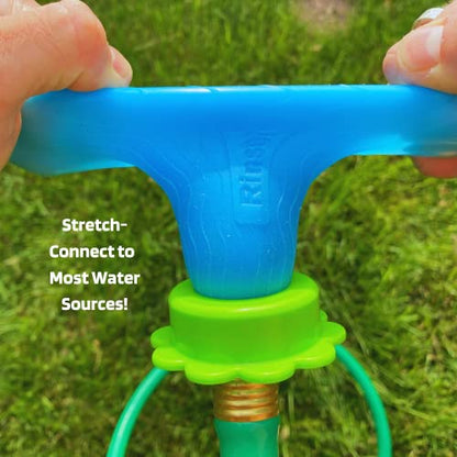 Rinseroo: 5 Foot Slip-on, Handheld Showerhead Attachment Hose for Sink and Shower. No Installation, Detachable Shower Head Sprayer. Fits Faucets Up To 6" Wide. Not For Tubs.