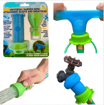 Rinseroo: 5 Foot Slip-on, Handheld Showerhead Attachment Hose for Sink and Shower. No Installation, Detachable Shower Head Sprayer. Fits Faucets Up To 6" Wide. Not For Tubs.
