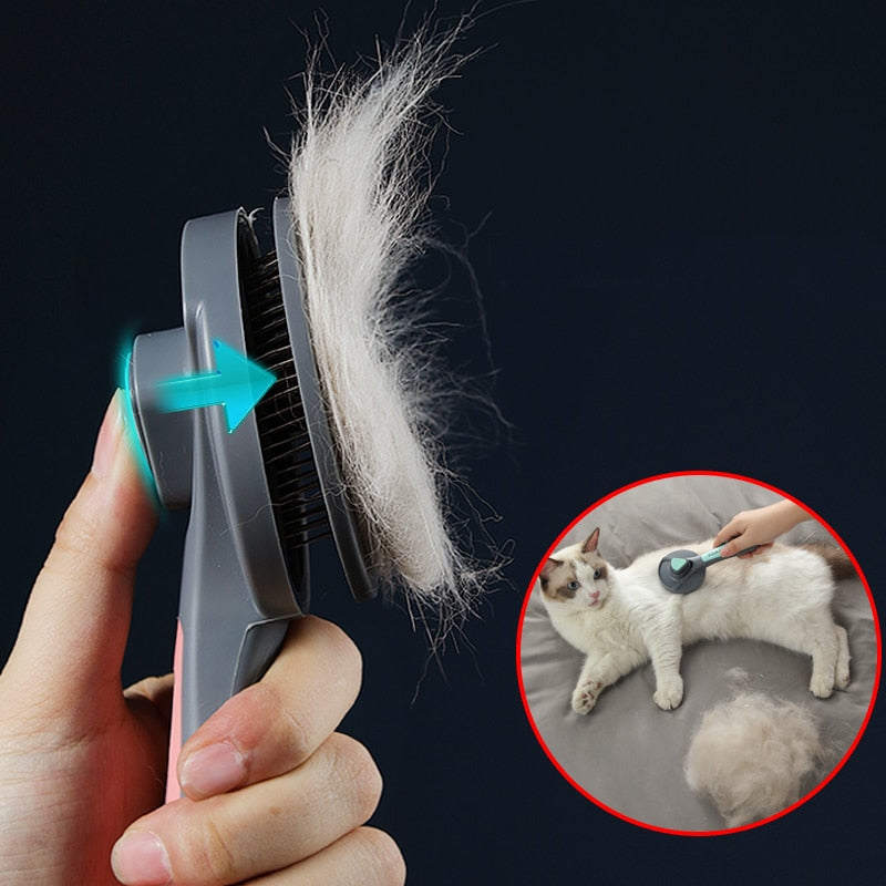 Auto Hair Removal Pet Brush